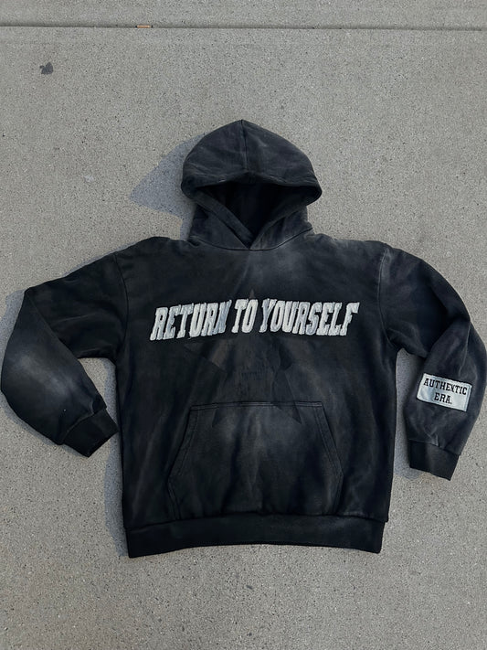 “Return to yourself” black hoodie
